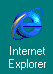 Internet Explorer icon. A fancy lowercase e with the words Internet Explorer.