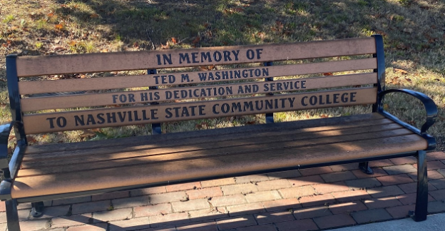 Photo of Ted Washington Memorial bench