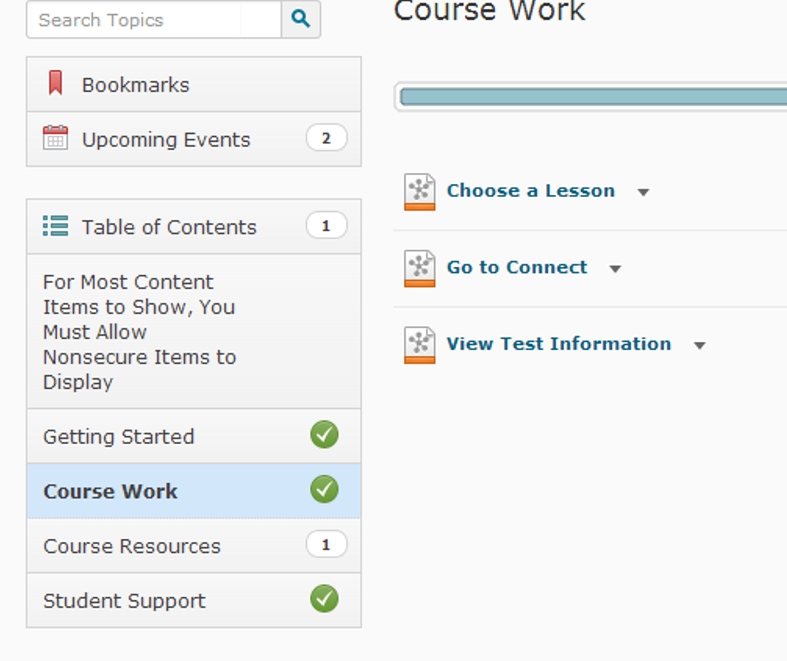 Course Work Screenshot