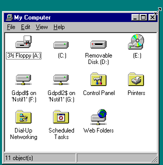 A computer window with a diagonally pointing resizing arrow at the upper right corner.