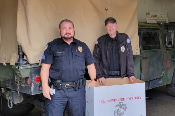 Photo of Toys for Tots delivery to Marine Reserve Center in Smyrna