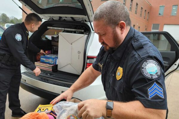 Photo of Toys for Tots delivery to Marine Reserve Center in Smyrna