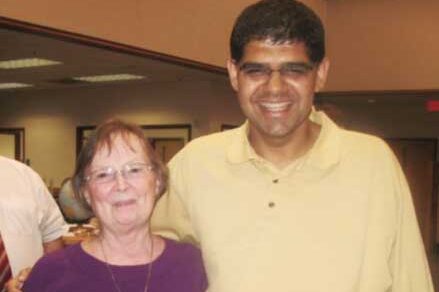 Photo of Ellen Weed and Vijay Naik at her retirement party