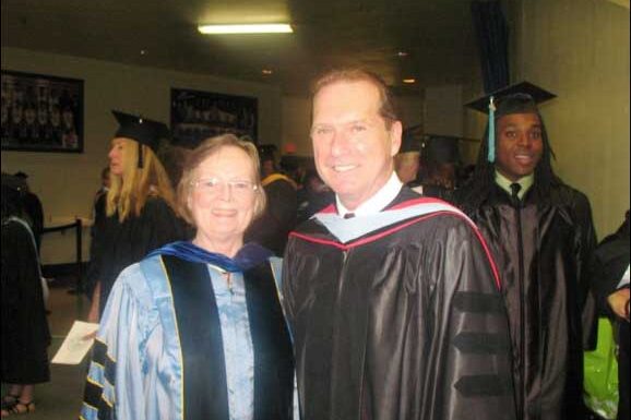 Photo of Dr. Weed and Dr. Van Allen at graduation