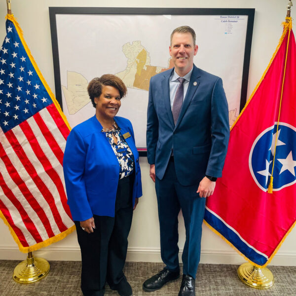 Dr. Jackson connecting with members of the Tennessee General Assembly