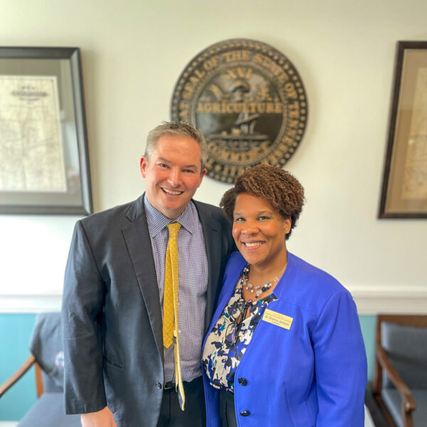 Dr. Jackson connecting with members of the Tennessee General Assembly