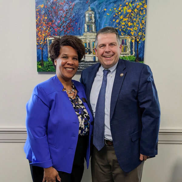 Dr. Jackson connecting with members of the Tennessee General Assembly