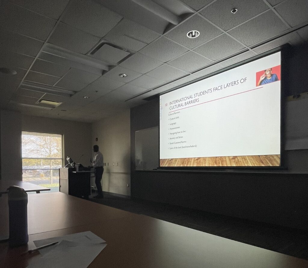 Mr. Nejib Adem presenting